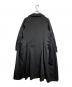COMME des GARCONS (コムデギャルソン) ポリエステル縮絨フレアオーバーコート ブラック サイズ:S：55000円