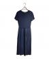 Salvatore Ferragamo（サルヴァトーレ フェラガモ）の古着「半袖ワンピース/short sleeve dress」｜ネイビー