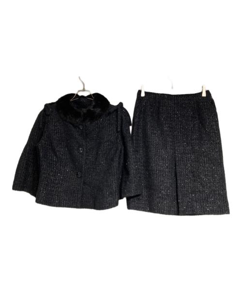 Rene（ルネ）Rene (ルネ) ツイードセットアップ/Tweed set-up ブラック サイズ:36の古着・服飾アイテム