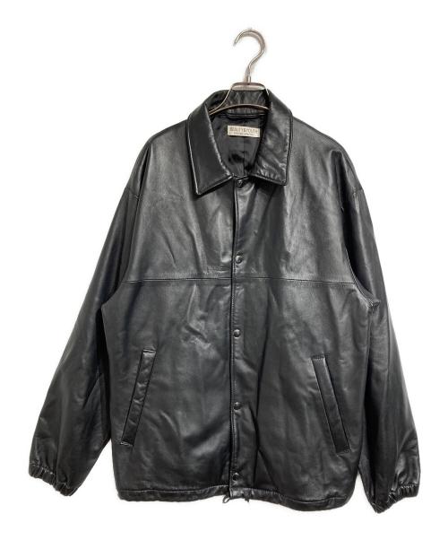 BEAUTY&YOUTH（ビューティーアンドユース）BEAUTY&YOUTH (ビューティーアンドユース) レザー コーチ ジャケット ブラック サイズ:Lの古着・服飾アイテム