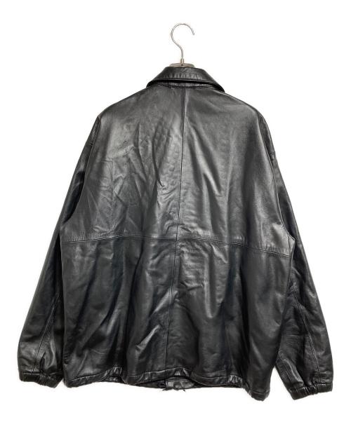 BEAUTY&YOUTH（ビューティーアンドユース）BEAUTY&YOUTH (ビューティーアンドユース) レザー コーチ ジャケット ブラック サイズ:Lの古着・服飾アイテム