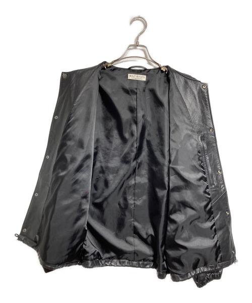 BEAUTY&YOUTH（ビューティーアンドユース）BEAUTY&YOUTH (ビューティーアンドユース) レザー コーチ ジャケット ブラック サイズ:Lの古着・服飾アイテム