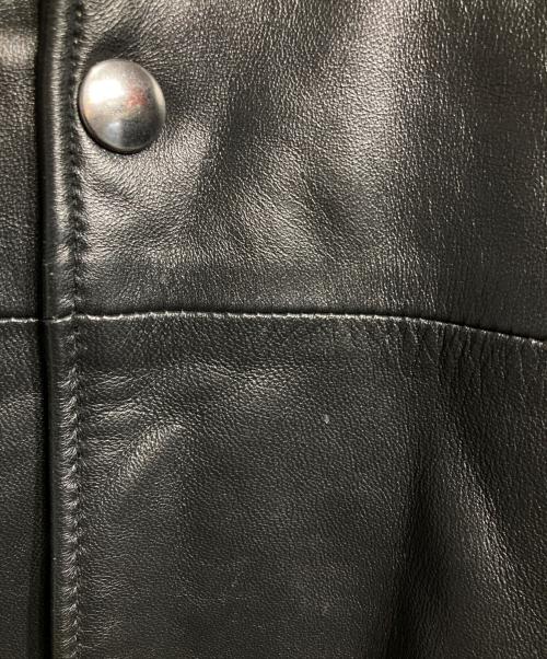 BEAUTY&YOUTH（ビューティーアンドユース）BEAUTY&YOUTH (ビューティーアンドユース) レザー コーチ ジャケット ブラック サイズ:Lの古着・服飾アイテム