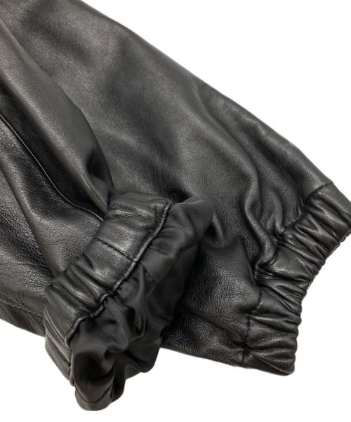 BEAUTY&YOUTH（ビューティーアンドユース）BEAUTY&YOUTH (ビューティーアンドユース) レザー コーチ ジャケット ブラック サイズ:Lの古着・服飾アイテム