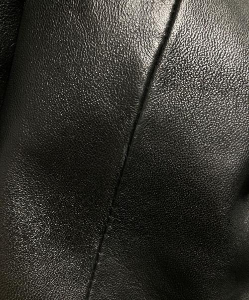 BEAUTY&YOUTH（ビューティーアンドユース）BEAUTY&YOUTH (ビューティーアンドユース) レザー コーチ ジャケット ブラック サイズ:Lの古着・服飾アイテム