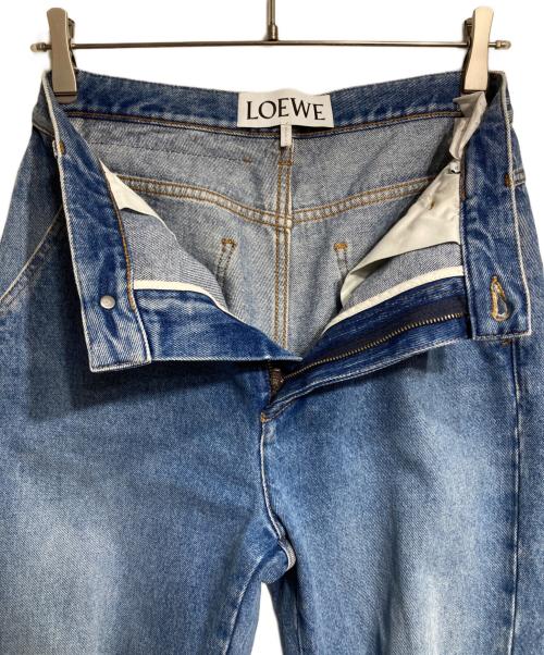 LOEWE（ロエベ）LOEWE (ロエベ) Tie Cut Panel Denim ブルー サイズ:38の古着・服飾アイテム