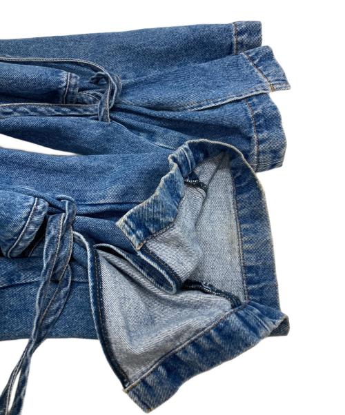 LOEWE（ロエベ）LOEWE (ロエベ) Tie Cut Panel Denim ブルー サイズ:38の古着・服飾アイテム