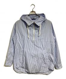 COMME des GARCONS HOMME DEUX（コムデギャルソン オム ドゥ）の古着「NINJAアノラックフーディー/Ninja Anorak/Ninja Hoodie 」｜ブルー×ホワイト