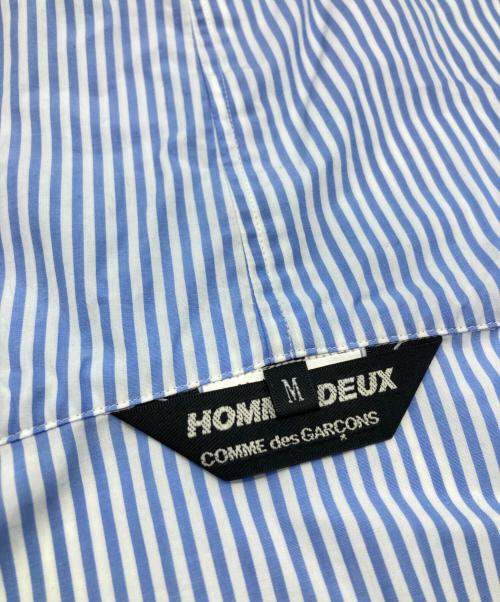 COMME des GARCONS HOMME DEUX（コムデギャルソン オム ドゥ）COMME des GARCONS HOMME DEUX (コムデギャルソン オム ドゥ) NINJAアノラックフーディー/Ninja Anorak/Ninja Hoodie  ブルー×ホワイト サイズ:Mの古着・服飾アイテム