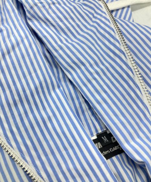 COMME des GARCONS HOMME DEUX（コムデギャルソン オム ドゥ）COMME des GARCONS HOMME DEUX (コムデギャルソン オム ドゥ) NINJAアノラックフーディー/Ninja Anorak/Ninja Hoodie  ブルー×ホワイト サイズ:Mの古着・服飾アイテム