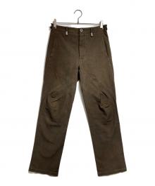 KIKO KOSTADINOV（キコ・コスタディノフ）の古着「Itten Darted Trouser/イッテン ダーティッド トラウザーズ」｜ブラウン