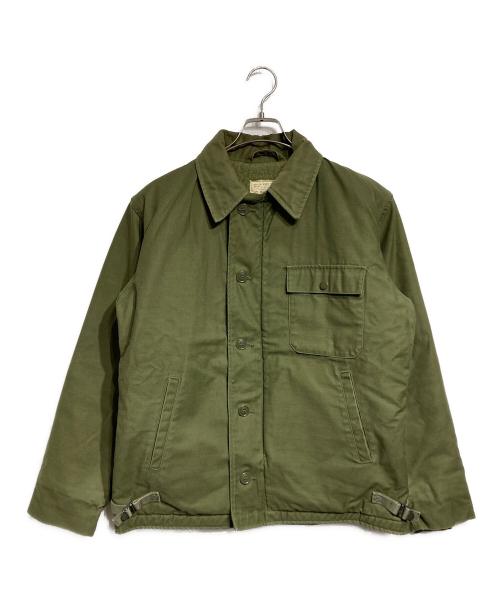 US ARMY（ユーエスアーミー）US ARMY (ユーエスアーミー) A-2 デッキジャケット カーキ サイズ:MEDIUM(38-40)の古着・服飾アイテム