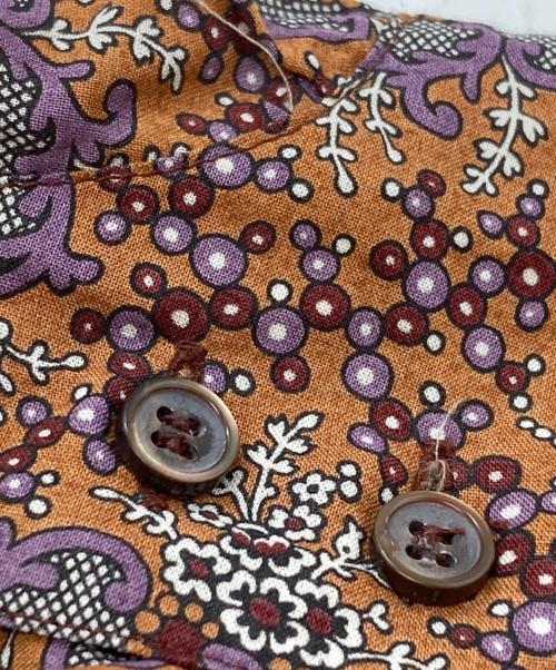 MIU MIU（ミュウミュウ）MIU MIU (ミュウミュウ) ペイズリー柄ウエスタンシャツ/Paisley Western Shirt ブラウン サイズ:40の古着・服飾アイテム