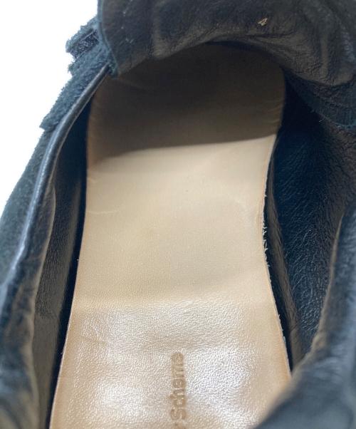 HENDER SCHEME（エンダースキーマ）HENDER SCHEME (エンダースキーマ) timベルクロスウェードシューズ ブラック サイズ:4の古着・服飾アイテム