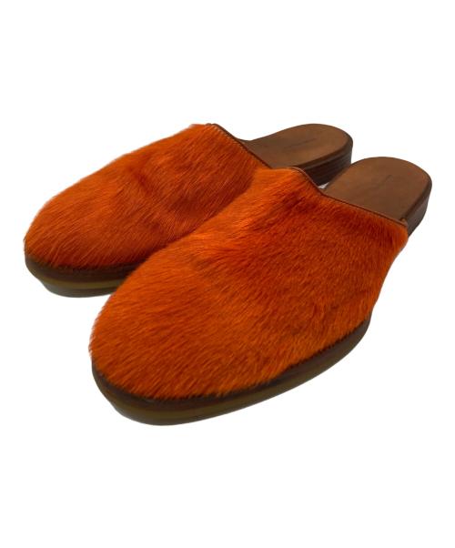 HENDER SCHEME（エンダースキーマ）HENDER SCHEME (エンダースキーマ) cheak hairミュール/ヘアリーチーク オレンジ サイズ:4の古着・服飾アイテム