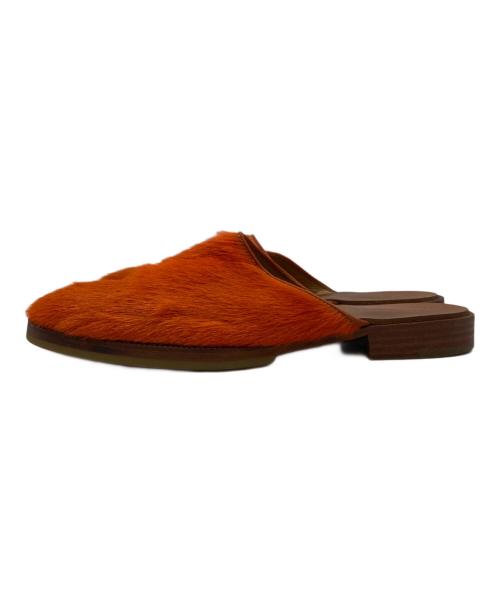 HENDER SCHEME（エンダースキーマ）HENDER SCHEME (エンダースキーマ) cheak hairミュール/ヘアリーチーク オレンジ サイズ:4の古着・服飾アイテム