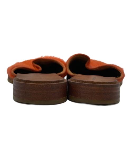 HENDER SCHEME（エンダースキーマ）HENDER SCHEME (エンダースキーマ) cheak hairミュール/ヘアリーチーク オレンジ サイズ:4の古着・服飾アイテム