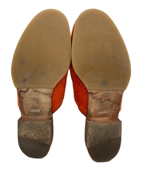 HENDER SCHEME（エンダースキーマ）HENDER SCHEME (エンダースキーマ) cheak hairミュール/ヘアリーチーク オレンジ サイズ:4の古着・服飾アイテム