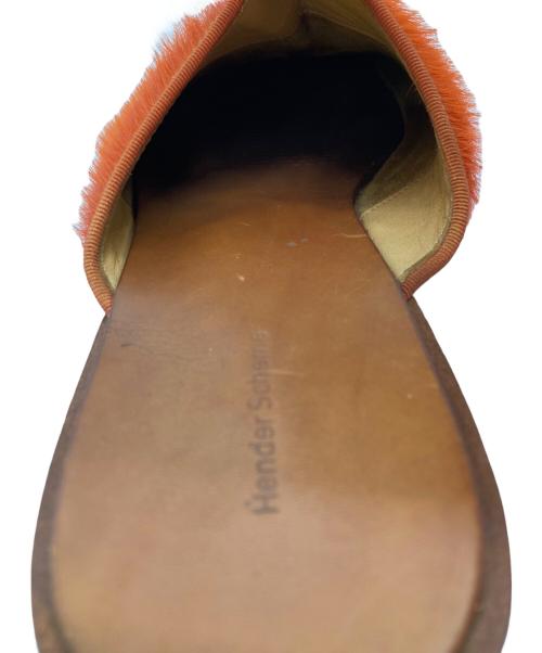 HENDER SCHEME（エンダースキーマ）HENDER SCHEME (エンダースキーマ) cheak hairミュール/ヘアリーチーク オレンジ サイズ:4の古着・服飾アイテム