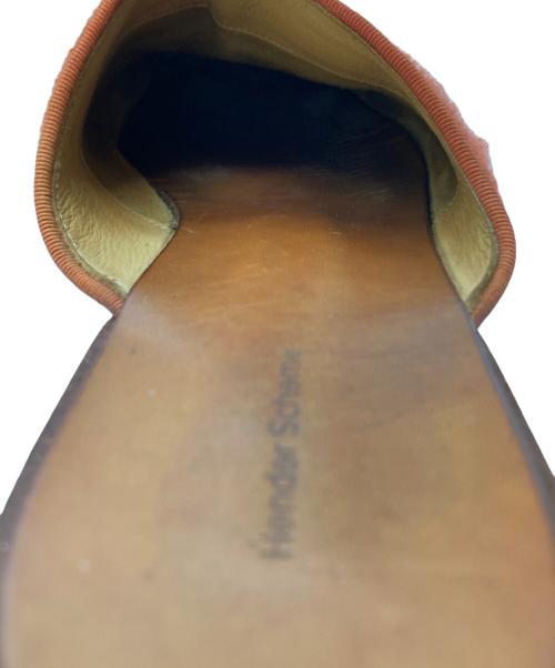 HENDER SCHEME（エンダースキーマ）HENDER SCHEME (エンダースキーマ) cheak hairミュール/ヘアリーチーク オレンジ サイズ:4の古着・服飾アイテム