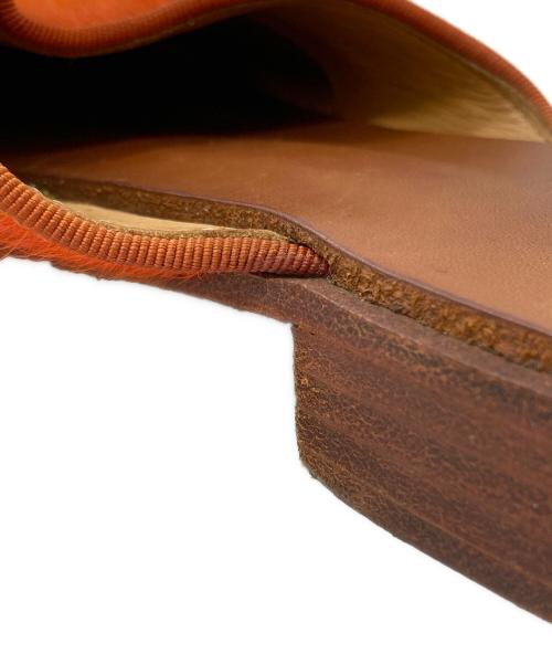 HENDER SCHEME（エンダースキーマ）HENDER SCHEME (エンダースキーマ) cheak hairミュール/ヘアリーチーク オレンジ サイズ:4の古着・服飾アイテム