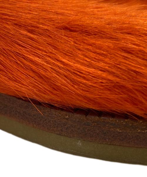 HENDER SCHEME（エンダースキーマ）HENDER SCHEME (エンダースキーマ) cheak hairミュール/ヘアリーチーク オレンジ サイズ:4の古着・服飾アイテム