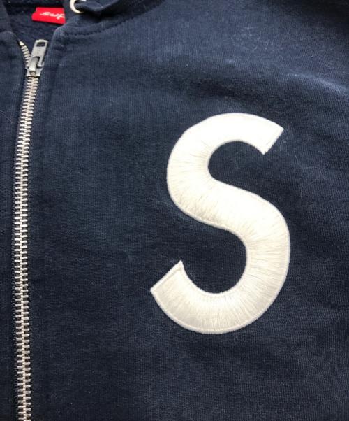 SUPREME（シュプリーム）SUPREME (シュプリーム) S logo zip up hooded sweatshirt ネイビー サイズ:ＸＬの古着・服飾アイテム