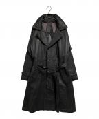 Engineered Garmentsエンジニアドガーメンツ）の古着「ブラック コーティングツイル ドリズラーコート/Coated Twill Drizzler Coat 」｜ブラック