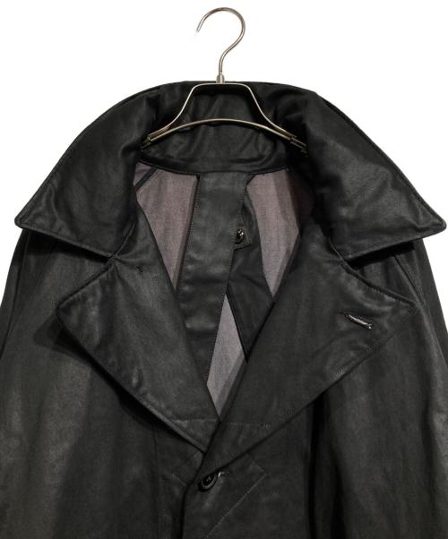 Engineered Garments（エンジニアドガーメンツ）Engineered Garments (エンジニアドガーメンツ) ブラック コーティングツイル ドリズラーコート/Coated Twill Drizzler Coat  ブラック サイズ:Mの古着・服飾アイテム
