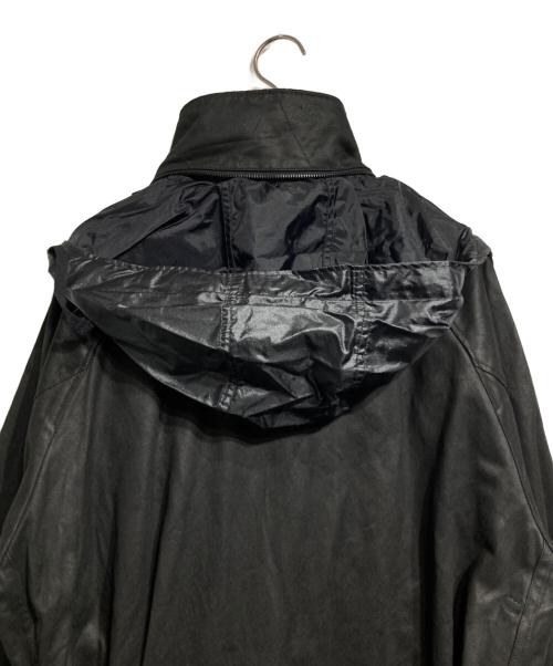 Engineered Garments（エンジニアドガーメンツ）Engineered Garments (エンジニアドガーメンツ) ブラック コーティングツイル ドリズラーコート/Coated Twill Drizzler Coat  ブラック サイズ:Mの古着・服飾アイテム