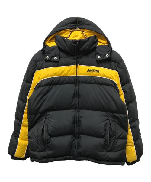 SUPREME（シュプリーム）SUPREME (シュプリーム) Stripe Panel Down Jacket ブラック×イエロー サイズ:Ｓの古着・服飾アイテム