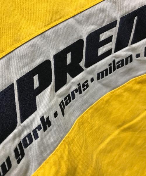 SUPREME（シュプリーム）SUPREME (シュプリーム) Brushed Twill Zip Jacket イエロー×グレー サイズ:Ｓの古着・服飾アイテム