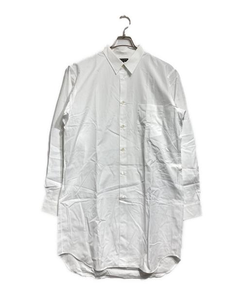 COMME des GARCONS HOMME PLUS（コムデギャルソンオムプリュス）COMME des GARCONS HOMME PLUS (コムデギャルソンオムプリュス) レギュラーカラーロングシャツ ホワイト サイズ:Lの古着・服飾アイテム