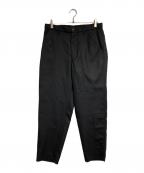 COMME des GARCONS SHIRTコムデギャルソンシャツ）の古着「パッチワークウールポリパンツ」｜ブラック