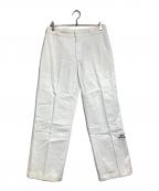 RAF SIMONSラフシモンズ）の古着「Double Knee Work Pants/ダブルニーワークパンツ」｜ホワイト
