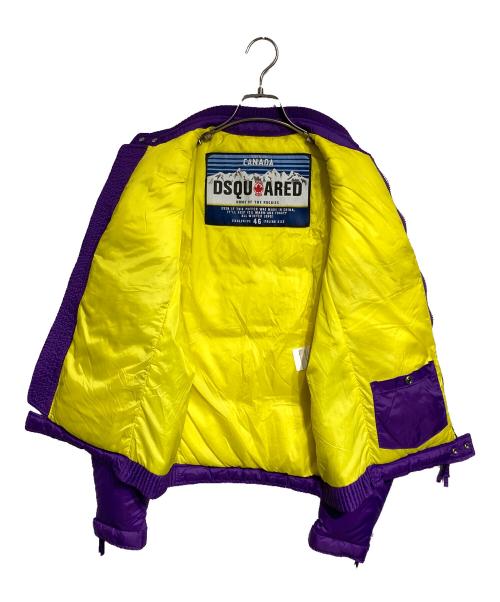 DSQUARED2（ディースクエアード）DSQUARED2 (ディースクエアード) ライダースダウンジャケット/Rider's down jacket パープル サイズ:46の古着・服飾アイテム