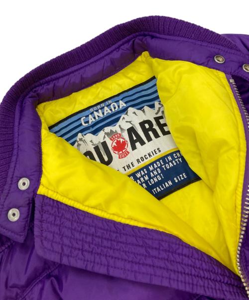 DSQUARED2（ディースクエアード）DSQUARED2 (ディースクエアード) ライダースダウンジャケット/Rider's down jacket パープル サイズ:46の古着・服飾アイテム