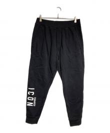 DSQUARED2（ディースクエアード）の古着「ICONロゴスウェットパンツ/ Icon Ski Pants 」｜ブラック