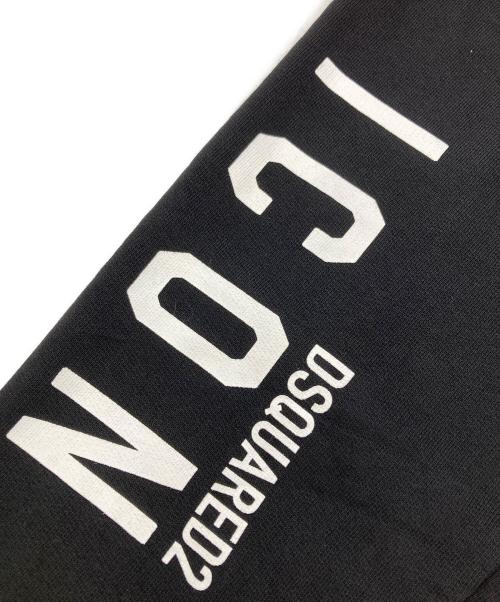 DSQUARED2（ディースクエアード）DSQUARED2 (ディースクエアード) ICONロゴスウェットパンツ/ Icon Ski Pants  ブラック サイズ:Mの古着・服飾アイテム