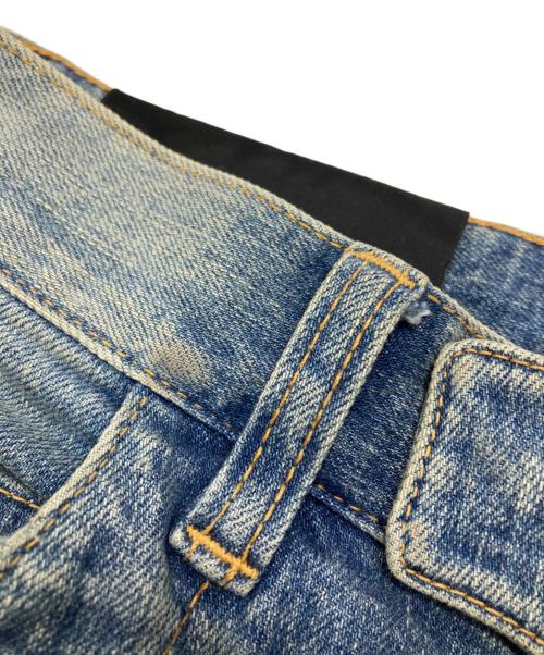 BALMAIN（バルマン）BALMAIN (バルマン) クラッシュ×ウォッシュドバイカーデニム インディゴ サイズ:30の古着・服飾アイテム