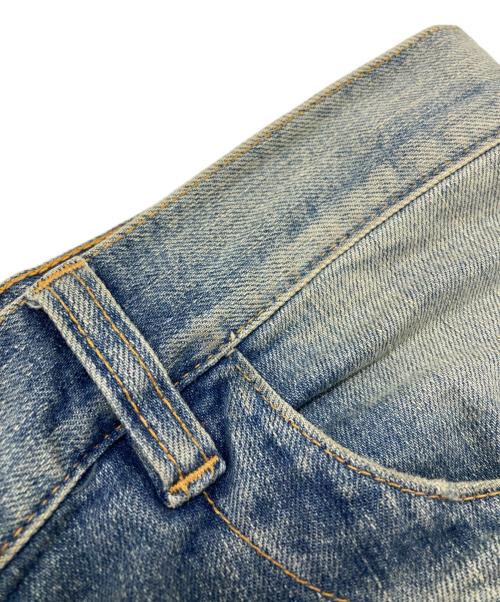 BALMAIN（バルマン）BALMAIN (バルマン) クラッシュ×ウォッシュドバイカーデニム インディゴ サイズ:30の古着・服飾アイテム