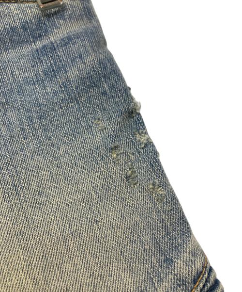 BALMAIN（バルマン）BALMAIN (バルマン) クラッシュ×ウォッシュドバイカーデニム インディゴ サイズ:30の古着・服飾アイテム