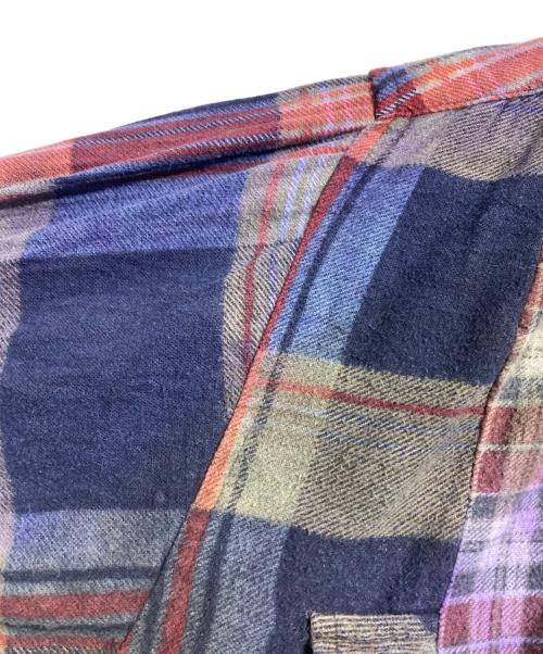 Rebuild by Needles（リビルドバイニードルス）Rebuild by Needles (リビルドバイニードルス) 再構築シャツ パープル サイズ:Ｍの古着・服飾アイテム