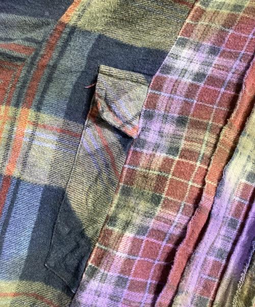 Rebuild by Needles（リビルドバイニードルス）Rebuild by Needles (リビルドバイニードルス) 再構築シャツ パープル サイズ:Ｍの古着・服飾アイテム