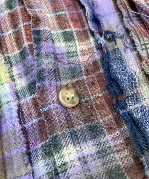 Rebuild by Needles（リビルドバイニードルス）Rebuild by Needles (リビルドバイニードルス) 再構築シャツ パープル サイズ:Ｍの古着・服飾アイテム