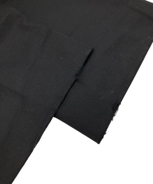 JOHN LAWRENCE SULLIVAN（ジョン ローレンス サリバン）JOHN LAWRENCE SULLIVAN (ジョン ローレンス サリバン) WOOL GABARDINE FRONT POCKET WIDE TROUSERS/ールギャバジン フロントポケット ワイドトラウザーズ ブラック サイズ:46の古着・服飾アイテム