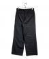 JOHN LAWRENCE SULLIVAN (ジョン ローレンス サリバン) WOOL GABARDINE FRONT POCKET WIDE TROUSERS/ールギャバジン フロントポケット ワイドトラウザーズ ブラック サイズ:46：15000円