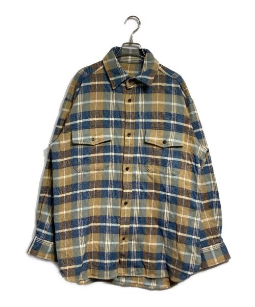 URU（ウル）URU (ウル) コットンチェックシャツ ベージュ サイズ:2の古着・服飾アイテム