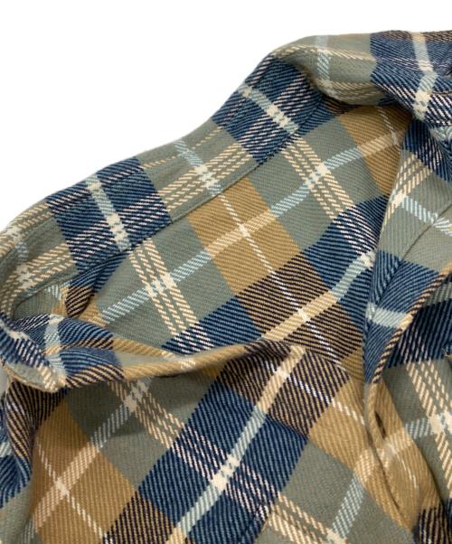 URU（ウル）URU (ウル) コットンチェックシャツ ベージュ サイズ:2の古着・服飾アイテム