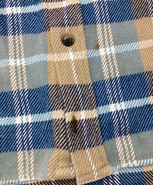 URU（ウル）URU (ウル) コットンチェックシャツ ベージュ サイズ:2の古着・服飾アイテム